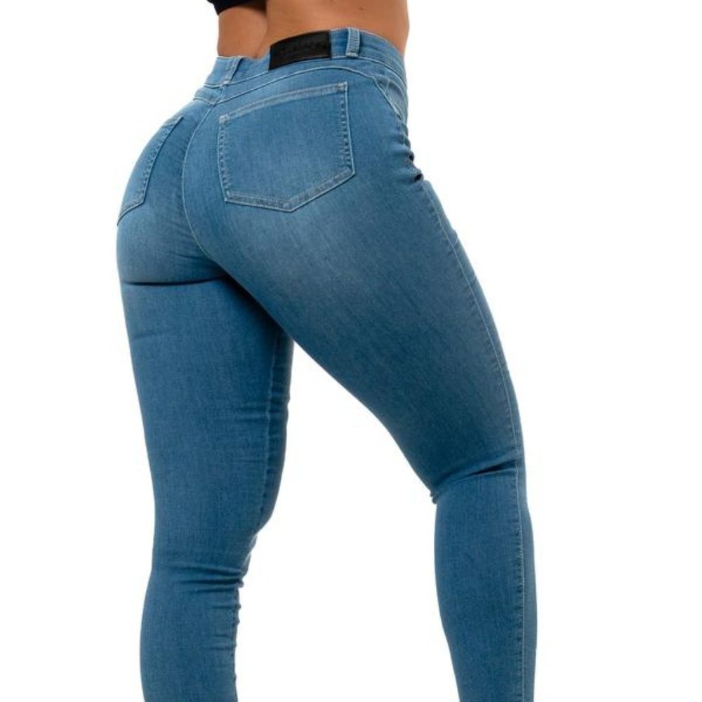 FitJeans - Womens Contour V2 Mid Waisted Fitjeans - Arctic Light Blue